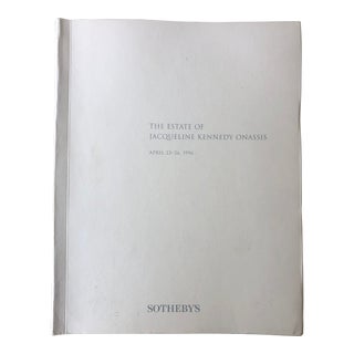 1996 Jackie Kennedy Estate Sotheby's Auction Catalogue For Sale