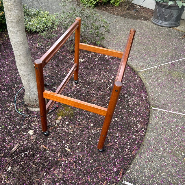 1970s Michel Arnoult Design Mid Century Modern Bar Cart For Sale In Sacramento - Image 6 of 10