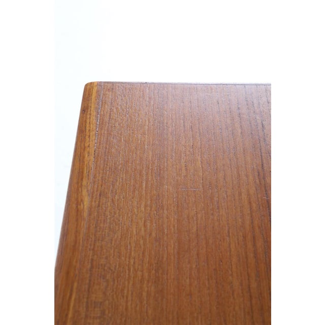 Wood Mid-Century Modern Capella Teak Side Table by Illum Wikkelsø for Niels Eilersen, 1960s For Sale - Image 7 of 10