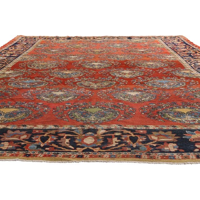 Art Nouveau Antique Persian Lilihan Rug, 10'02 X 13'07 For Sale - Image 3 of 10