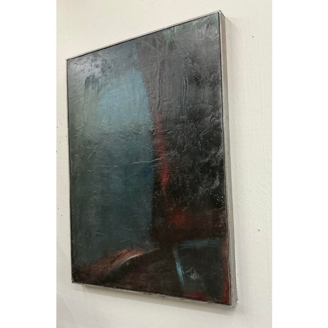 1960s “At the Corner of the Earth” 1960 Vintage Abstract Painting by Bob Witz For Sale - Image 5 of 12