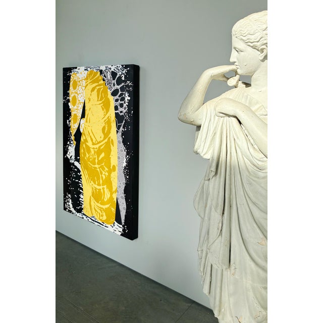 Paper "Golden Rod" by Michael DesRosiers Mixed-Media on MDF 2023 For Sale - Image 7 of 7