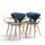 Mid-Century Modern Norman Cherner for Plycraft Mid Century Pretzel Dining Chairs - Set of 4 For Sale - Image 3 of 13