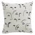 22" Indoor/Outdoor Pillow in Faces Black For Sale