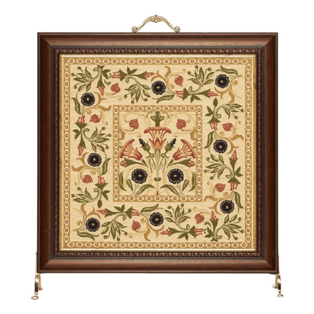 Primrose Cream Tapestry Firescreen For Sale