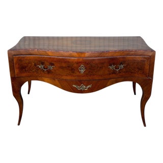 Antique 18th C Lombardy Italian Inlaid Low Chest or Sideboard For Sale