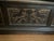 Beautiful Italian walnut entryway bench with depictions of animals and mythological figures the bench consist of two...
