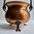 Iron Footed & Handled Hand Hammered Copper Pot, C. 1970's For Sale - Image 14 of 17