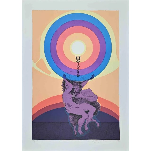 Stefania Guidi, The Love, Original Lithograph, 1993 For Sale - Image 3 of 3