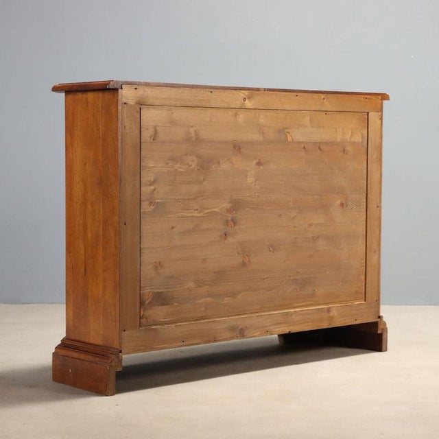 20th Century Scalloped Walnut Sideboard, Italy For Sale - Image 9 of 10
