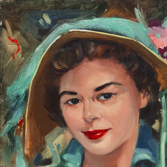 'Woman in Aqua' by Jade Fon Woo, De Young, Oakland Museum, Los Angeles County Museum of Art, American Watercolor Society, San Francisco For Sale In Monterey, CA - Image 6 of 7