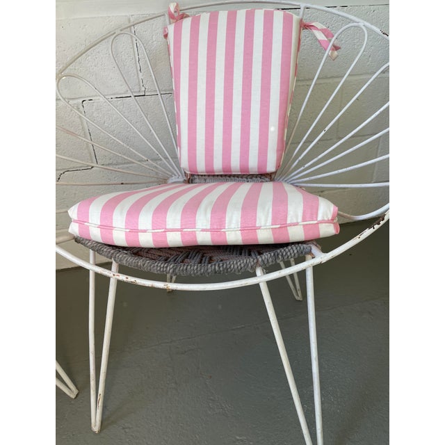 Mid 20th Century Iron Wrought Mid Century French Country Outdoor Chairs