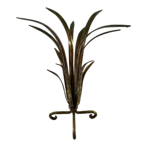 Mid 20th Century Gilded Metal Wheat Sheaf Decorative Object