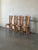 Textile Highback Slat Dining Chairs Set of 4 New Upholstery Vintage Mid-Century Modern 1970s For Sale - Image 7 of 11