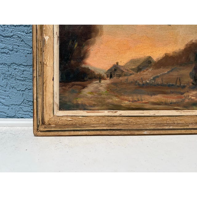 Impressionist Vintage Impressionist Painting Signed For Sale - Image 3 of 8