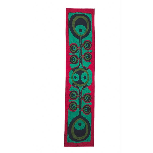 1970s Mid-Century German Pop Art Screen-Printed Wall Hanging by Traute Sänger, 1970s For Sale - Image 5 of 5