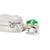 18k White Gold 8.15ct Blue Glutinous Jadeite Jade Diamond Double Drop Pendant For Sale - Image 4 of 8