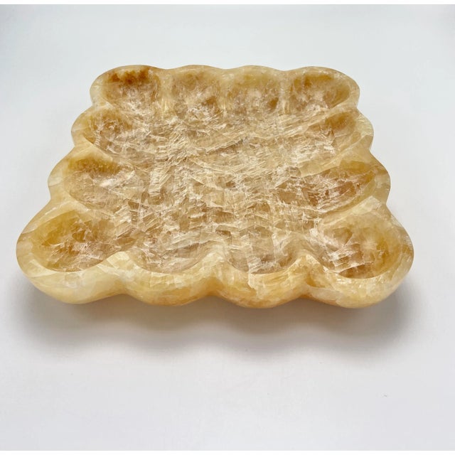 1970s Vintage Marble Scalloped Edge Tray For Sale - Image 5 of 5