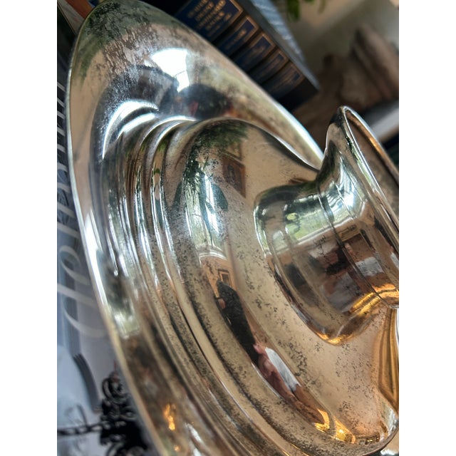 Mid 20th Century Sheets-Rockford Silver Plate Pedestal Flower Bowl With Gadrooned Border 11.5” Centerpiece For Sale In New Orleans - Image 6 of 9