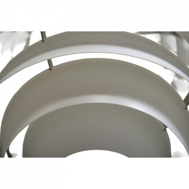 White Vintage Louvre Lamp by Poul Henningsen, 1980s For Sale - Image 8 of 10