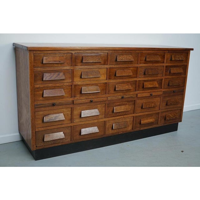 Gold German Oak Apothecary Shop Cabinet, 1930s For Sale - Image 8 of 18