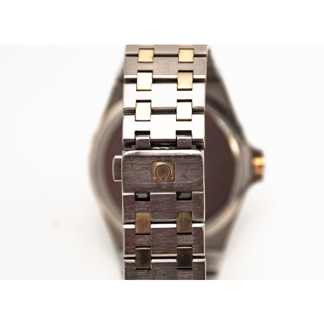 1970s Omega Seamaster Jacques Mayol Plongeur De Luxe 14k Gold & Steel by Omega, 1980s For Sale - Image 5 of 18