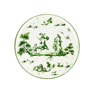 Large Italian Levantino Wall Ceramic Plate from Albisola or Savona District For Sale