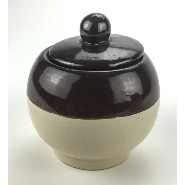 American Unique Roseville Stoneware Salt Cellar For Sale - Image 3 of 6