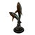 Hand cast bronze sculpture featuring two sharks rising dramatically from a wave base. The composition captures the sharks...