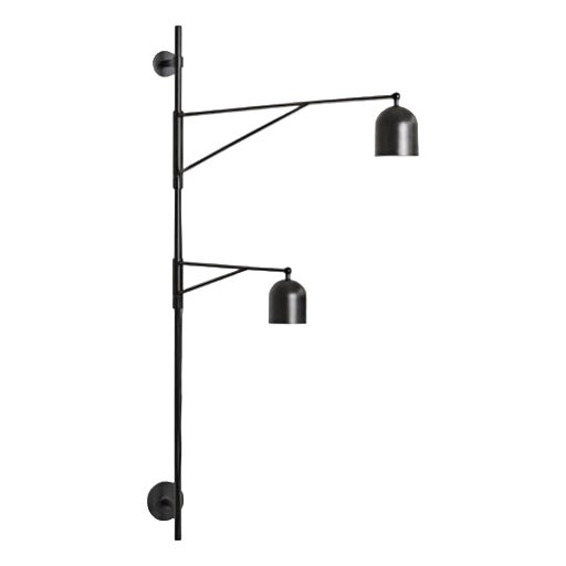 Anatomy Design Awkward Light Steel and Aluminium Wall Lamp by Karakter For Sale