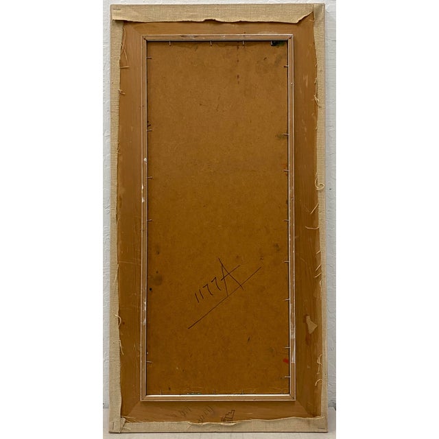 Paint Mid Century Abstract Stream Painting by Gibbs C.1968 For Sale - Image 7 of 7