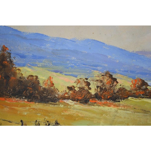 American Charles Reid 1937-2019 New England Landscape Painting Signed For Sale - Image 3 of 7