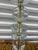 Mid-Century Modern Swedish Style Stacked Crystal Glass and Brass Table Lamps - A Pair For Sale - Image 3 of 7