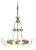 French Brass Eight Light Chandelier With Fleur de Lis, Circa 1920 Large Scale For Sale