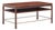 Edward Wormley for Dunbar Mid Century Mahogany and Brass Coffee Table For Sale