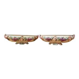 Pair of Weller Roma Rose Oblong Planters