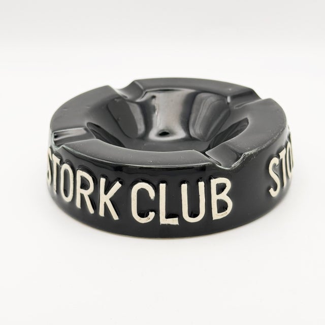 Mid-Century Modern Vintage Stork Club Nyc Ashtray For Sale - Image 3 of 6