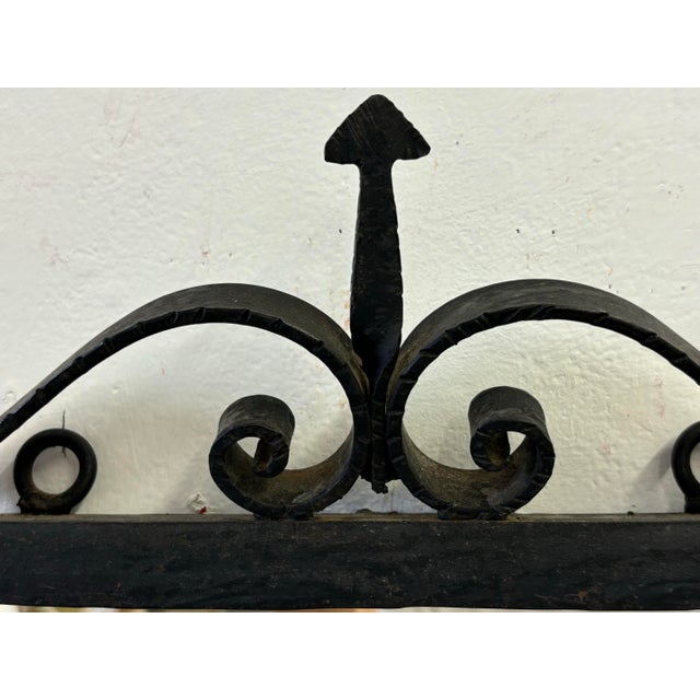 Wrought Iron Wall Mirror. Very nicely done with great quality and great look! Edges come out from wall about 2.5" Overall...