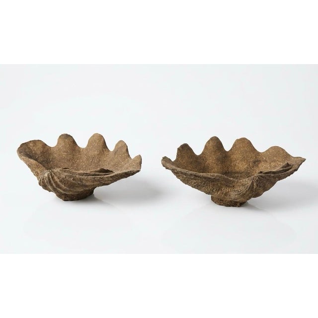 Elevate a tabletop or vanity with this charming pair of vintage cast stone catchalls, expertly crafted in England to...