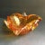 1950s Mid-Century Modern Amber Murano Glass Organic Shaped Bowl For Sale - Image 9 of 9