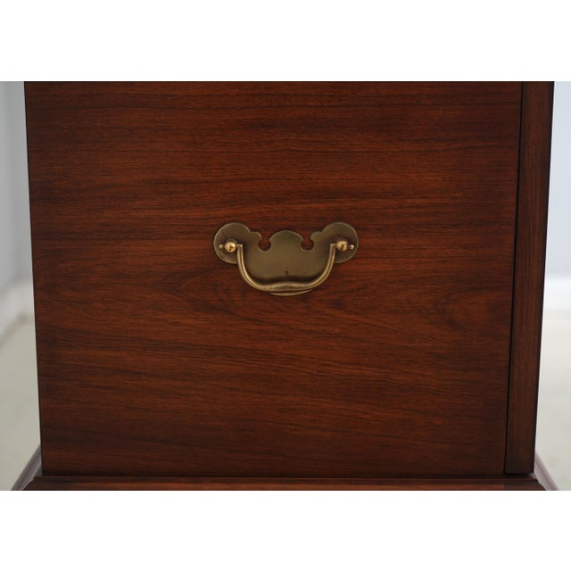 Henkel Harris Cherry Fall Front Silver Chest For Sale - Image 14 of 18
