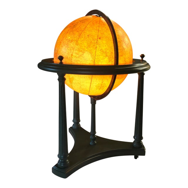 Mid 20th Century Vintage Illuminating World Globe For Sale - Image 5 of 7