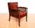 Georgian Regency Bergere Library Chair in Leather and Cane Rattan, 1810s-1820s For Sale - Image 12 of 18