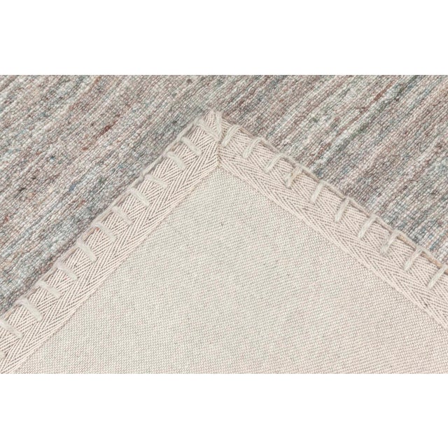 Textile Bauer Collection Modern Grey Pattern-Less Rug by Doris Leslie Blau For Sale - Image 7 of 7