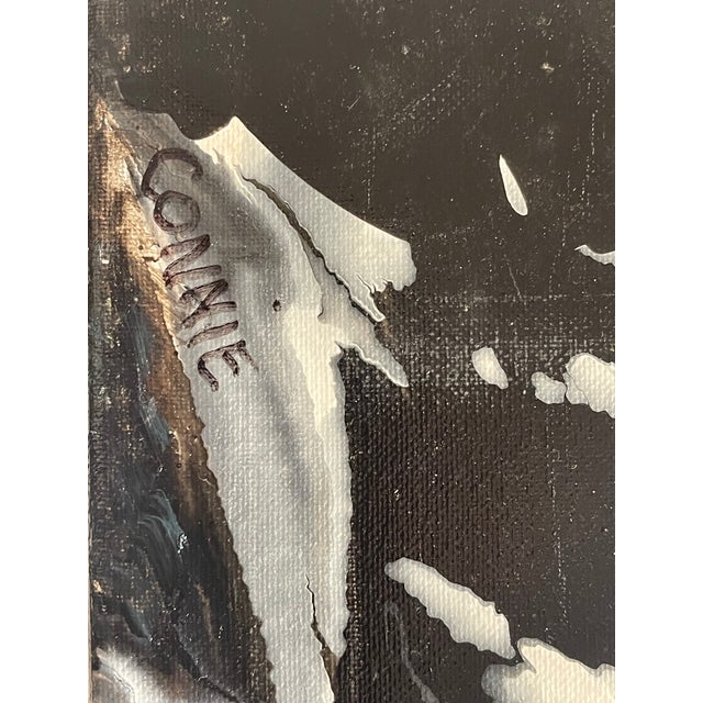 1970s Abstract Modern Acrylic on Canvas Signed Painting For Sale - Image 4 of 5