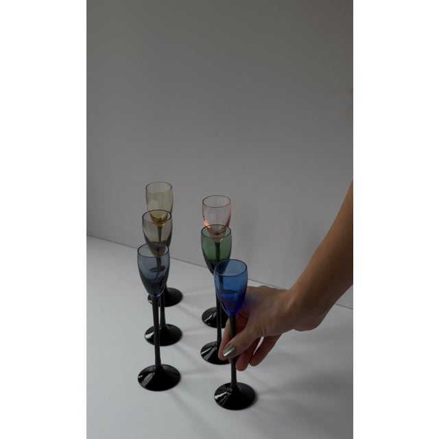 Vintage Mid Century Modern Cordial Glasses For Sale In Minneapolis - Image 6 of 6