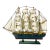 Mid-Century Nautical Coastal Boho Chic Wood Four Tall Mast Ship Model For Sale