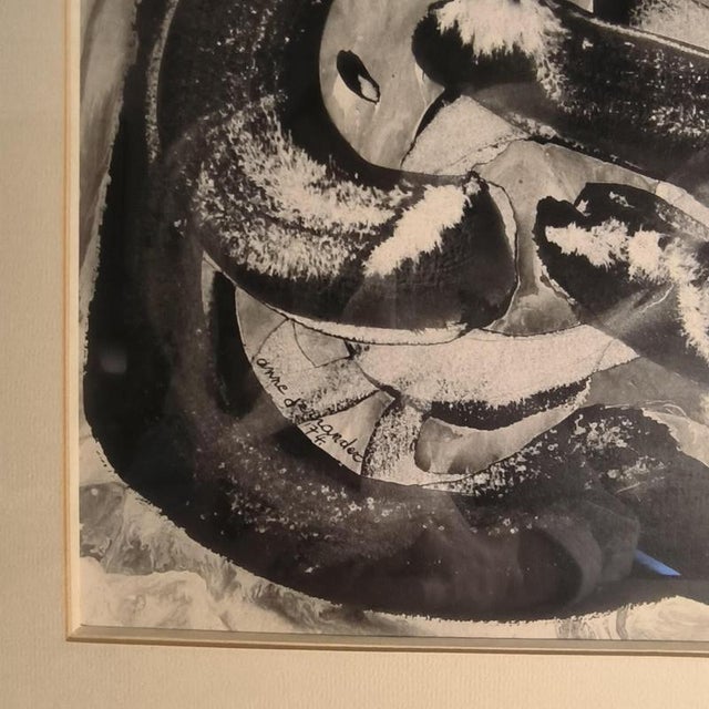 Anne De Vriese-Jernander, Couple and Child, 1974, Mixed Media on Paper, Framed For Sale - Image 9 of 12
