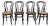 Antique Thonet Style Bentwood Caned Seat Dining Chairs - Set of 4 For Sale