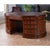 Nof072brn Brown Leather Oval Partners Desk For Sale - Image 11 of 12